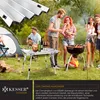 People enjoying a barbecue and picnic outdoors with a camping table. Produktbild-Vorschau