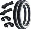 2x Pneu flanc blanc Kenda K252 2.25-17 (2 1/4 x 17)33L TT + Voir les images du produit 1