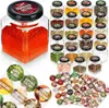 Pojemnik na przyprawy szklany 100 ml 24 szt. + 90 naklejek Podgląd zdjęcia produktu 1