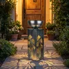 LED Solarlampe, Pflanzschale, Blumendekor, silber-antik, H Produktbild-Vorschau 2