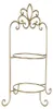 Clayre & Eef Etagere für 2 Teller 38x30x57 cm Goldfarbig Produktbild-Vorschau 2