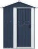 vidaXL Capanno per attrezzi antracite 126x97,5x177 cm Anteprima dell’immagine prodotto 3