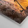 Wanduhr - Quadrat - Glasuhr - Herbst landschaft natur blatt Produktbild-Vorschau 5