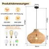 Parrot Uncl Rattan-Pendelleuchte, natürlicher Rattanschirm, Produktbild-Vorschau 4