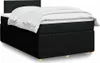 vidaXL Boxspringbett mit Matratze Schwarz 120x200 cm Stoff Produktbild-Vorschau 2