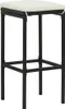 vidaXL 7-tlg. Gartenbar-Set mit Kissen Schwarz Poly Rattan Produktbild-Vorschau 4