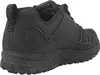 A black sneaker is shown from the side and back. Produktbild-Vorschau