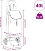 vidaXL Einkaufswagen Rot 35 x 28 x 92 cm Oxford-stoff Produktbild-Vorschau 7