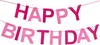 Oblique Unique Happy Birthday Girlande Banner Geburtstag Produktbild-Vorschau 3