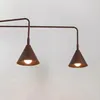 Kinkiet NOX 2 brązowy z włącznikiem 2xE14  10W stal Podgląd zdjęcia produktu 4