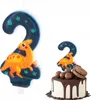 Narodeninová Sviečka Dinosaurus Dino Číslo 2 Zelená Na Náhľad obrázku produktu 1