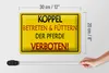 Blechschild Warnschild 30x20cm Koppel Betreten verboten Produktbild-Vorschau 5