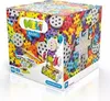 A product box for Meli Basic Constructor Bausteine, showing colorful building blocks and examples of built models. Produktbild-Vorschau