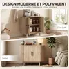 Wohnzimmer-Sideboard, ovales Aufbewahrungsm?bel mit 4 Produktbild-Vorschau 8