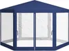 Gartenpavillon, 6-eckig, Netzvorhänge, Metallgestell, Produktbild-Vorschau 1