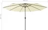 vidaXL Ombrellone con illuminazione LED 400 cm bianco Anteprima dell’immagine prodotto 9