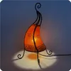 Lampe orientale Lampe henné marocain en cuir Lampe de table Voir les images du produit 1