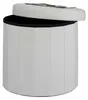 Relaxdays Sitzhocker mit Stauraum Größe L, runder Fußhocker Produktbild-Vorschau 9