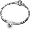 A silver Pandora bracelet with a ghost charm and a clasp with the Pandora logo. Produktbild-Vorschau