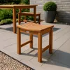 CLP Hocker Bibury Teakholz Sitzhocker Fußhocker wetterfest Produktbild-Vorschau 3