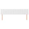 vidaXL Kopfteile Weiß 200x5x78/88 cm Kunstleder Produktbild-Vorschau 3