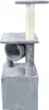 A grey cat tree with multiple levels and a scratching post. Náhled obrázku produktu
