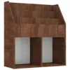 vidaXL Detský regál na knihy Hnedý dub 71x30x78,5 cm Náhľad obrázku produktu 1