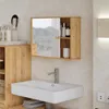 Armoire de toilette Vicco Mireo Bambou 55x40cm avec 2 Voir les images du produit 3