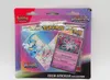 A blister pack of Pokemon trading cards and stickers. Produktbild-Vorschau