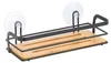 MSV 142663, Zwart, Bruin, Staal, Hout, Mat, Zuignap Productafbeelding-voorbeeld 1