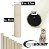 A product image showing a sisal scratching post with dimensions and a cat. Anteprima dell’immagine prodotto