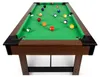 Billardtisch 122 x 61 x 76 cm NS-807 dunkelbraun Produktbild-Vorschau 4