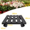 LARS360 2 roulettes pour plantes WPC Angulaires 30x30cm Voir les images du produit 2
