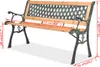 vidaXL Záhradná lavička 122 cm Drevo Náhľad obrázku produktu 6