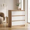 Moderne Kommode  mit 3 Schubladen | Weißer Beistellschrank Produktbild-Vorschau 4