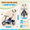 Spielwerk® Tricycle 2en1 Evolutif Bleu pour Enfants Voir les images du produit 3