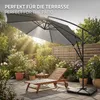 ML-Design Ampelschirm Ø 300 cm Anthrazit Alu Sonnenschirm Produktbild-Vorschau 7
