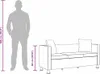 Sofa 3-Sitzer Kunstleder Schwarz Produktbild-Vorschau 10