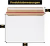 LOGIC PACK Vollpappe Karton Versandtaschen 450g/m2 B4 Weiß Produktbild-Vorschau 3