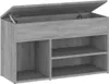 vidaXL Lavica na topánky Grey Sonoma 80x30x45 cm Drevo Náhľad obrázku produktu 1