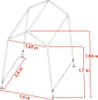 Tenda garage per moto MG2 Garage per moto 1,6x2,4 m PE nero Anteprima dell’immagine prodotto 3