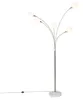 Design Stehleuchte Stahl mit Opalglas 5 Flammig Sixties Produktbild-Vorschau 5