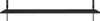 A black shelf with two vertical supports on a white background. Voir les images du produit