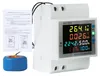 A digital energy meter with a current transformer and a manual are shown on a white background. Náhled obrázku produktu