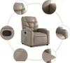 vidaXL Relaxsessel Cappuccino-Braun Kunstleder Produktbild-Vorschau 7