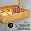 Lumaland Cuisine Teebox aus Bambus mit 10 Fächern ca. 36,7 Produktbild-Vorschau 4