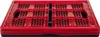 A red and black folding storage box is shown from a slightly elevated front-facing angle on a white background. Produktbild-Vorschau