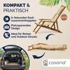 CASARIA® Sonnenliege Holz Wetterfest Klappbar 3-fach Produktbild-Vorschau 6