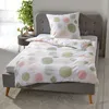 Traumschlaf Seersucker Bettwäsche Kreise grün 200x220 cm + Produktbild-Vorschau 2