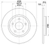 2 Bremsscheiben voll Ø 72,5 mm 12 mm HELLA passend für u.a. Produktbild-Vorschau 5
